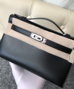 에르메스 미니 켈리백22 블랙 은장